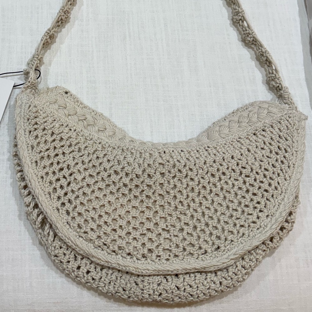 Zara Macramé Shoulder Bag - Picture 11 of 12